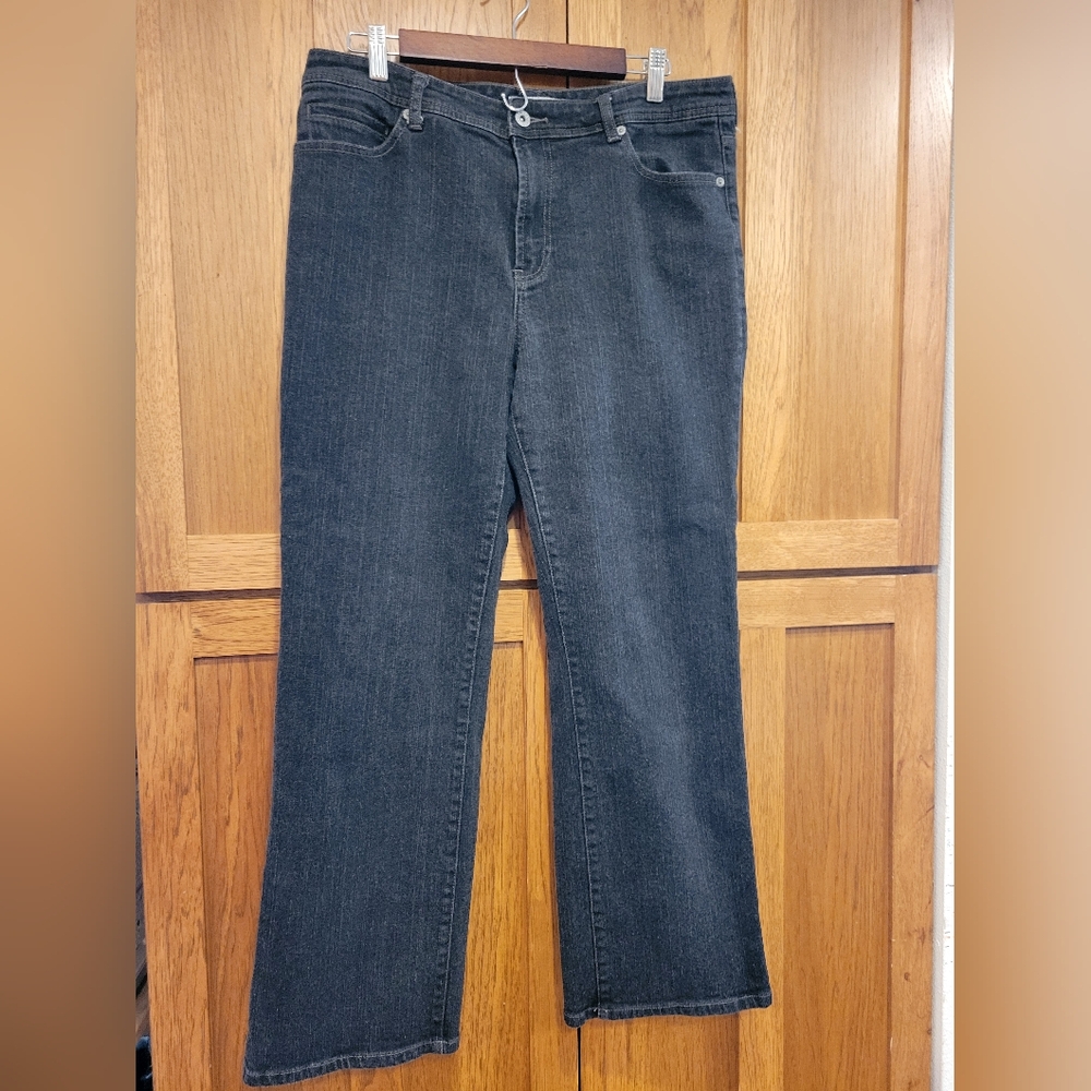 Chicos Platinum Boot Cut Jeans size 12 short (2 Short)